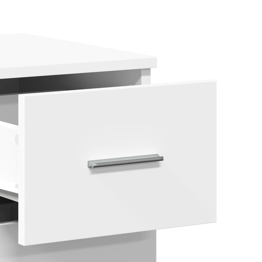 vidaXL Sideboards 2 pcs White 59x39x80 cm Engineered Wood