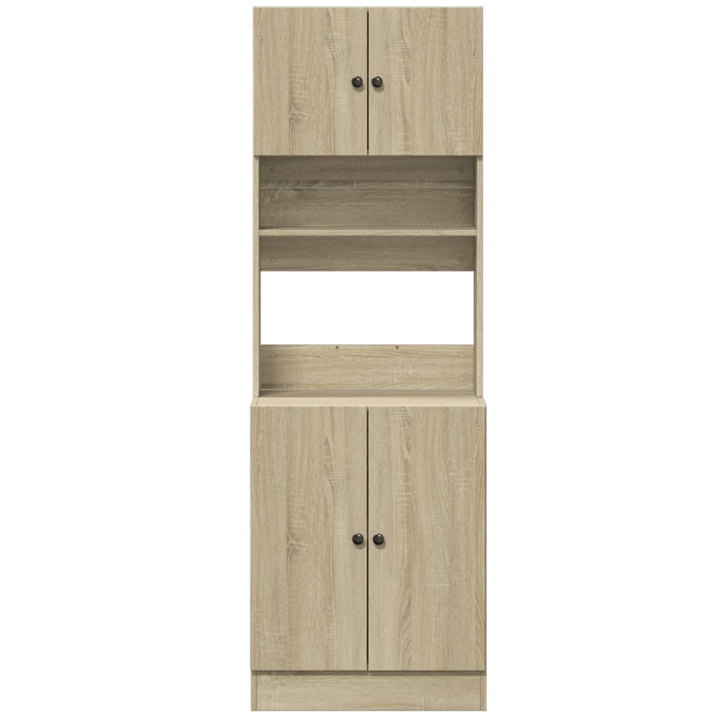 vidaXL Kitchen Cabinet Sonoma Oak 60x50x180 cm Engineered Wood