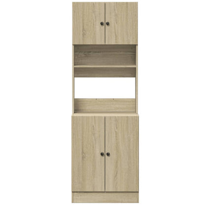 vidaXL Kitchen Cabinet Sonoma Oak 60x50x180 cm Engineered Wood