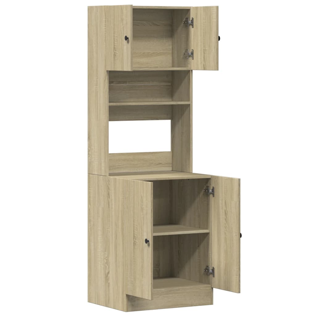 vidaXL Kitchen Cabinet Sonoma Oak 60x50x180 cm Engineered Wood