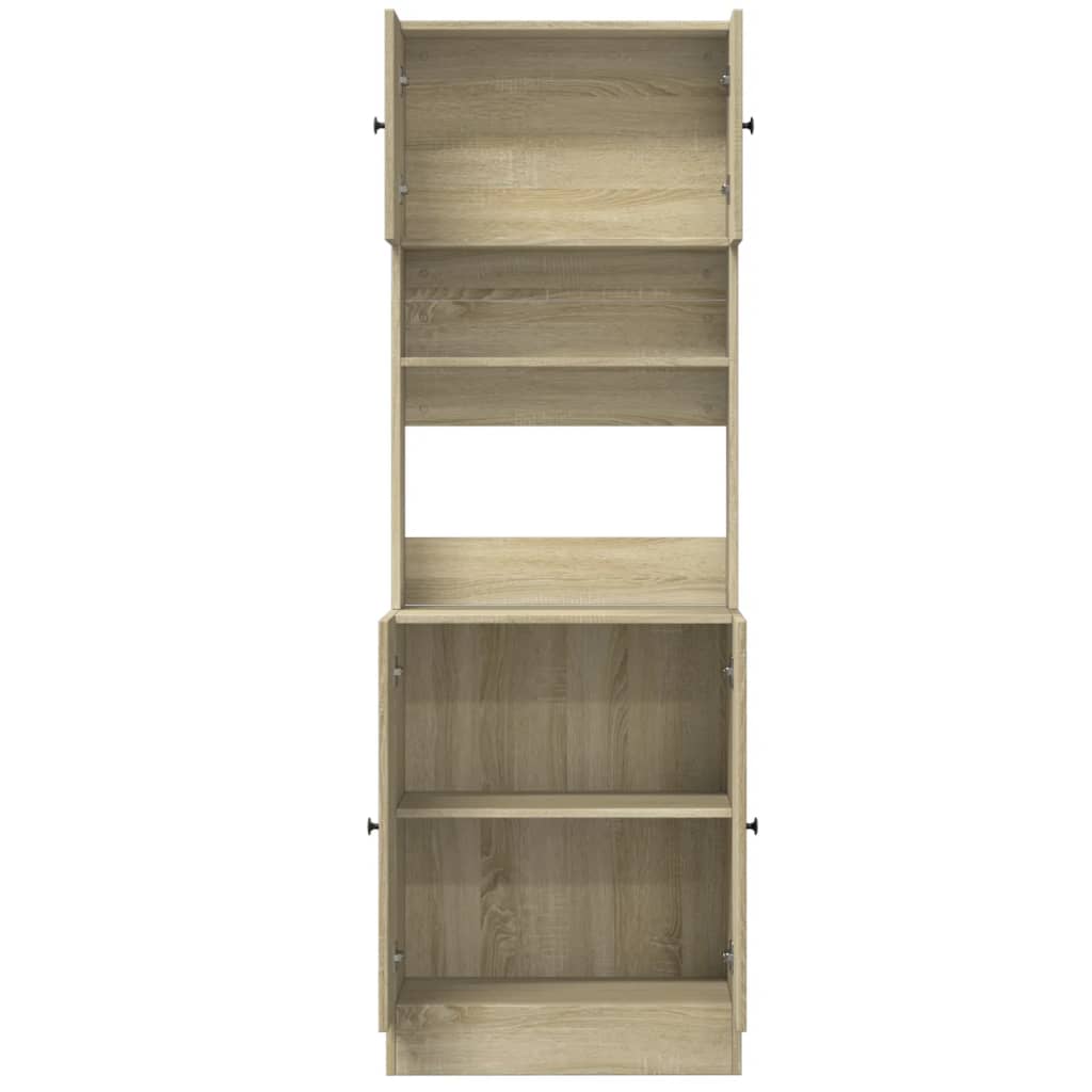 vidaXL Kitchen Cabinet Sonoma Oak 60x50x180 cm Engineered Wood
