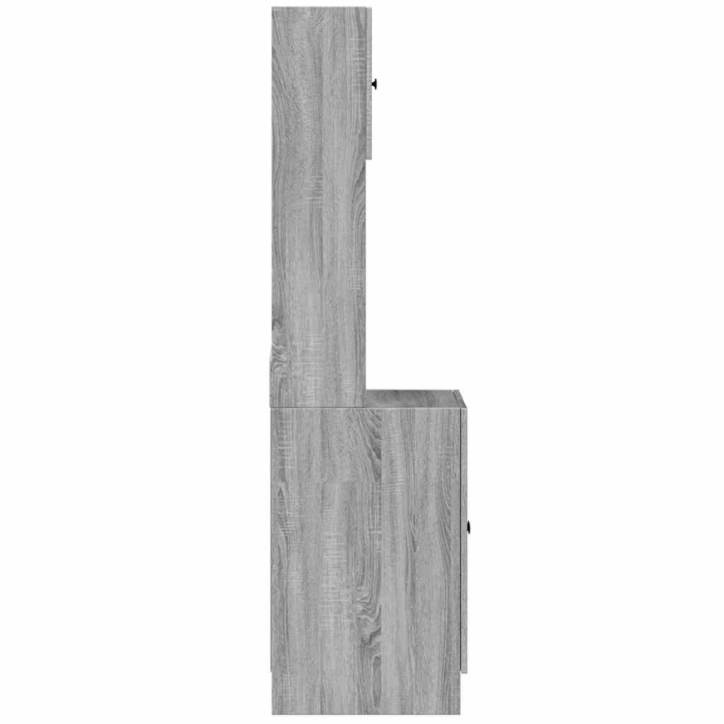 vidaXL Kitchen Cabinet Grey Sonoma 60x50x180 cm Engineered Wood