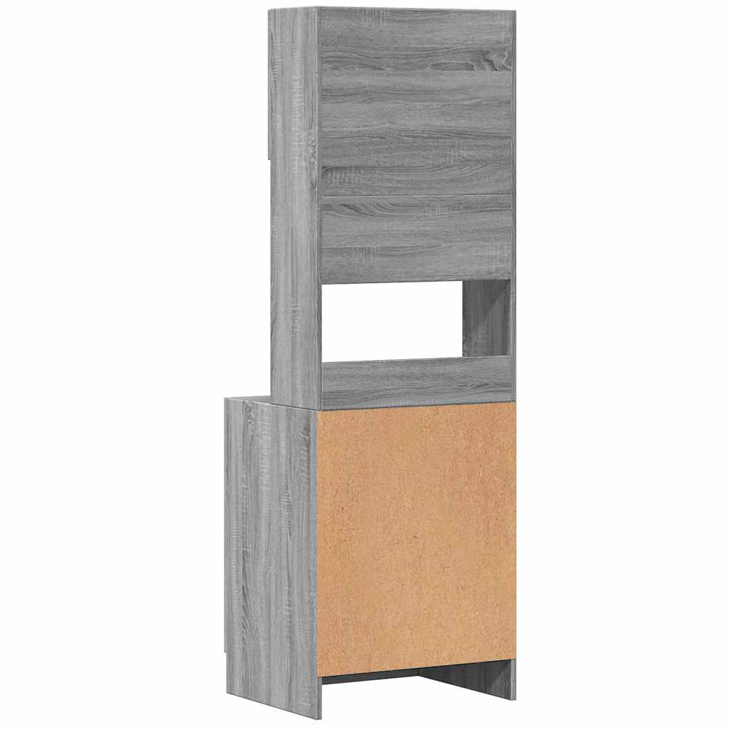 vidaXL Kitchen Cabinet Grey Sonoma 60x50x180 cm Engineered Wood