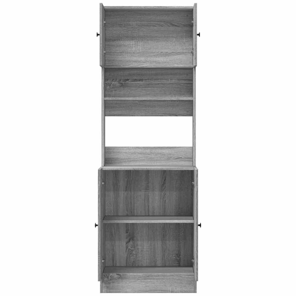 vidaXL Kitchen Cabinet Grey Sonoma 60x50x180 cm Engineered Wood
