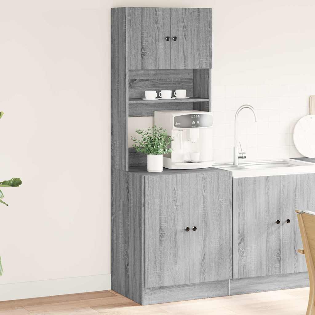 vidaXL Kitchen Cabinet Grey Sonoma 60x50x180 cm Engineered Wood