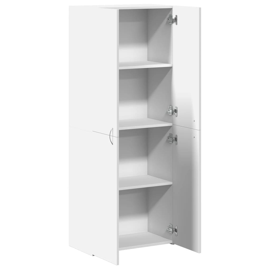 vidaXL File Cabinet White 60x32x153 cm Engineered Wood
