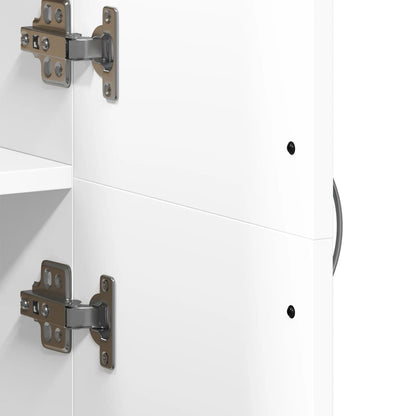 vidaXL File Cabinet White 60x32x153 cm Engineered Wood