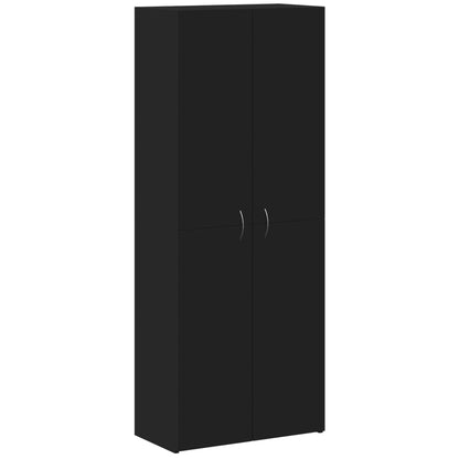 vidaXL File Cabinet Black 60x32x153 cm Engineered Wood