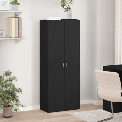 vidaXL File Cabinet Black 60x32x153 cm Engineered Wood