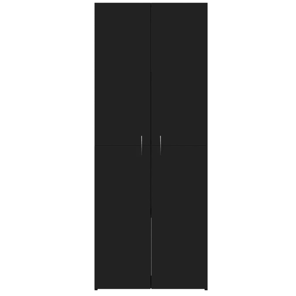 vidaXL File Cabinet Black 60x32x153 cm Engineered Wood