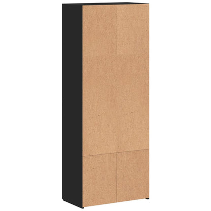 vidaXL File Cabinet Black 60x32x153 cm Engineered Wood