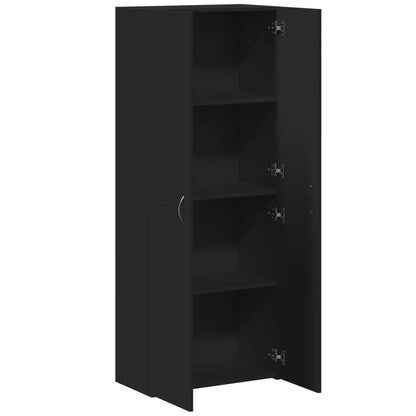 vidaXL File Cabinet Black 60x32x153 cm Engineered Wood