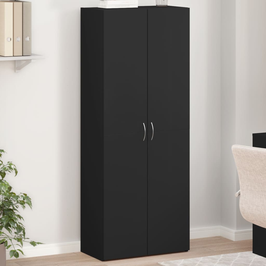 vidaXL File Cabinet Black 60x32x153 cm Engineered Wood