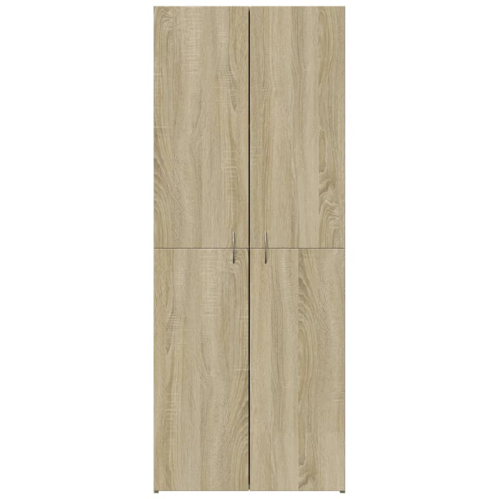 vidaXL File Cabinet Sonoma Oak 60x32x153 cm Engineered Wood