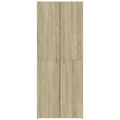 vidaXL File Cabinet Sonoma Oak 60x32x153 cm Engineered Wood