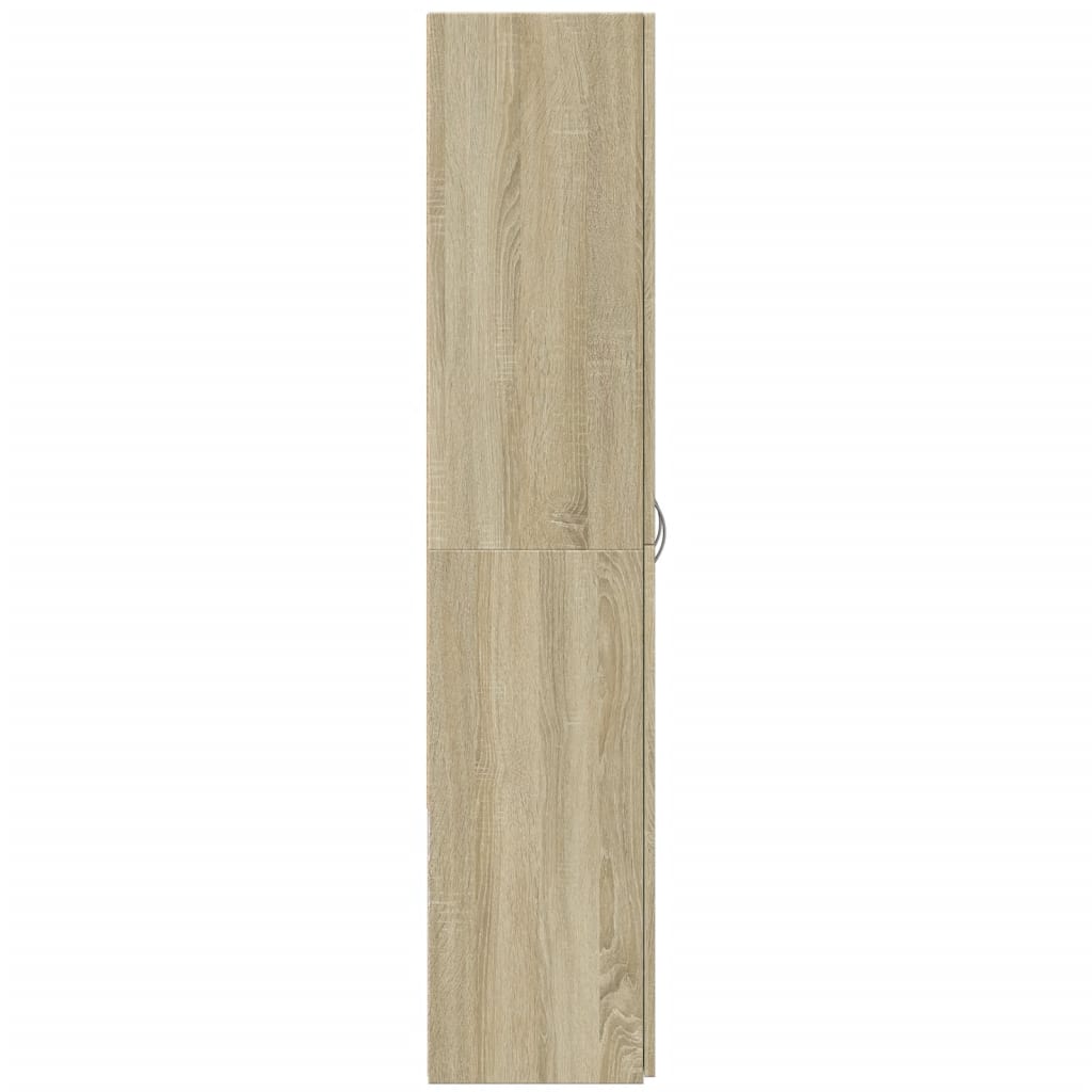 vidaXL File Cabinet Sonoma Oak 60x32x153 cm Engineered Wood