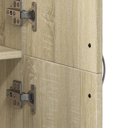 vidaXL File Cabinet Sonoma Oak 60x32x153 cm Engineered Wood