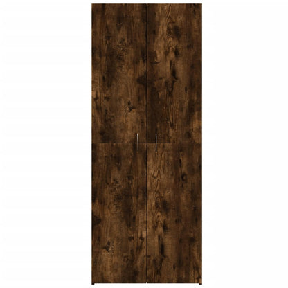 vidaXL File Cabinet Smoked Oak 60x32x153 cm Engineered Wood
