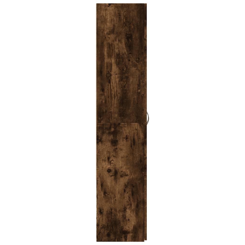 vidaXL File Cabinet Smoked Oak 60x32x153 cm Engineered Wood