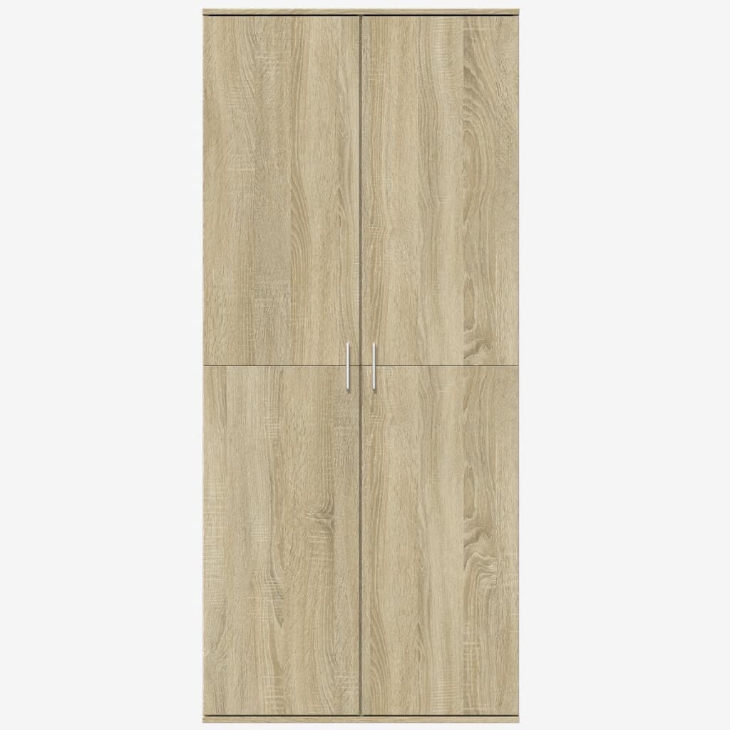vidaXL Highboard Sonoma Oak 80x35x180 cm Engineered Wood