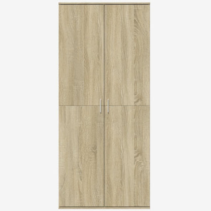 vidaXL Highboard Sonoma Oak 80x35x180 cm Engineered Wood