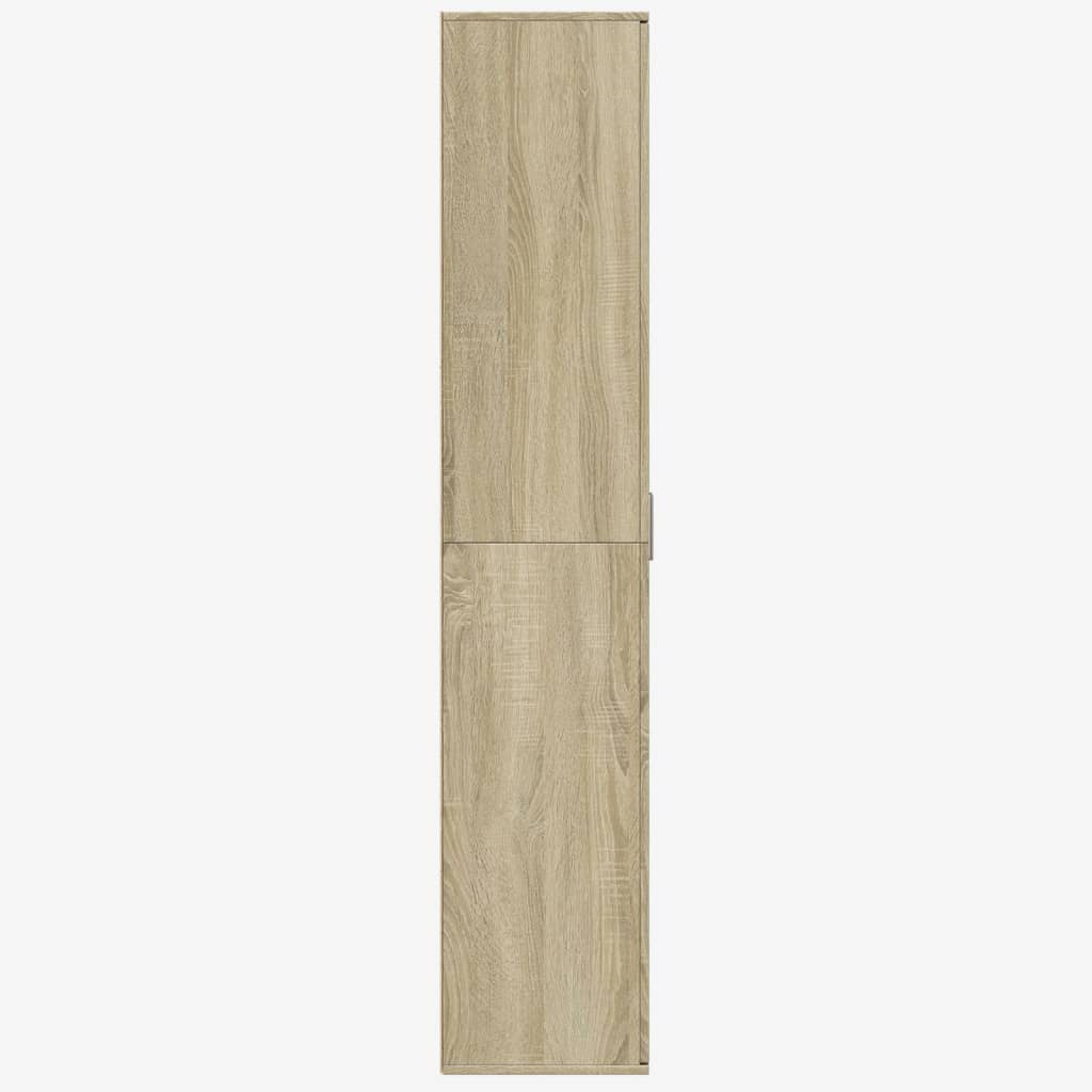 vidaXL Highboard Sonoma Oak 80x35x180 cm Engineered Wood