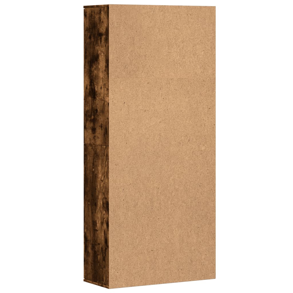 vidaXL Highboard Smoked Oak 80x35x180 cm Engineered Wood
