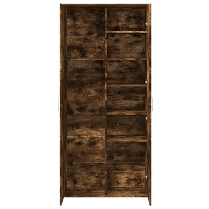 vidaXL Highboard Smoked Oak 80x35x180 cm Engineered Wood