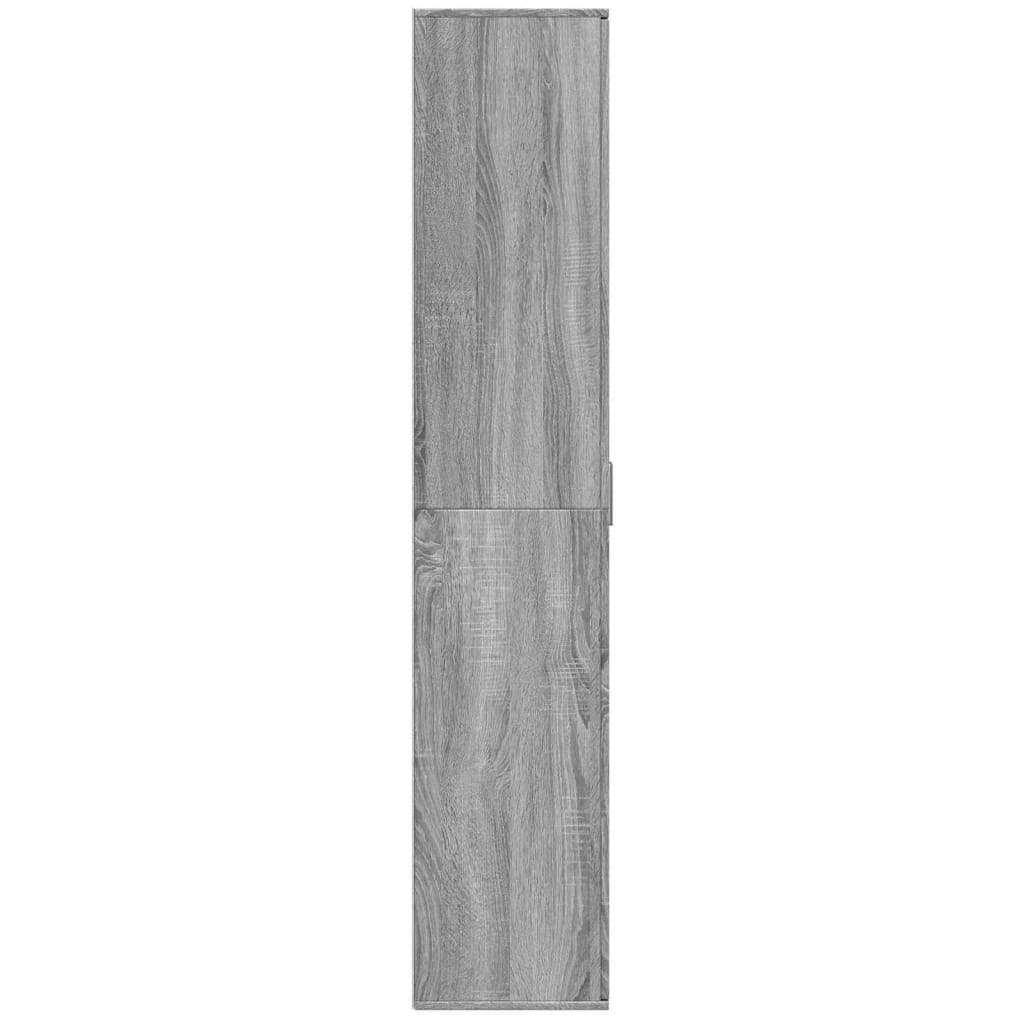 vidaXL Highboard Grey Sonoma 80x35x180 cm Engineered Wood