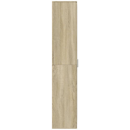 vidaXL Highboard Sonoma Oak 70x35x180 cm Engineered Wood