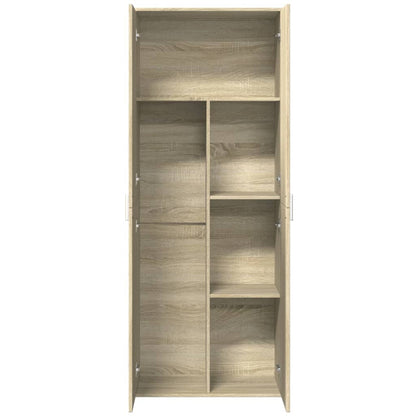 vidaXL Highboard Sonoma Oak 70x35x180 cm Engineered Wood