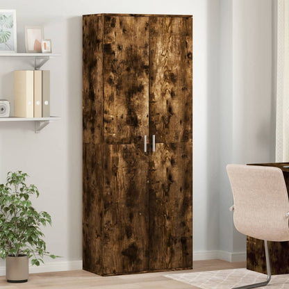 vidaXL Highboard Smoked Oak 70x35x180 cm Engineered Wood