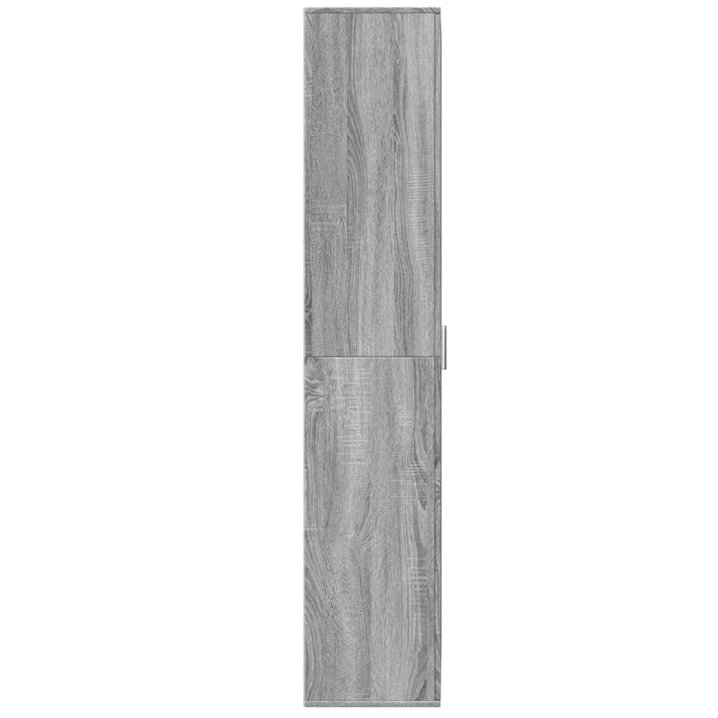 vidaXL Highboard Grey Sonoma 70x35x180 cm Engineered Wood