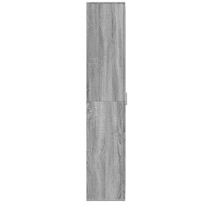 vidaXL Highboard Grey Sonoma 70x35x180 cm Engineered Wood