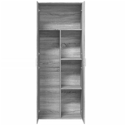 vidaXL Highboard Grey Sonoma 70x35x180 cm Engineered Wood