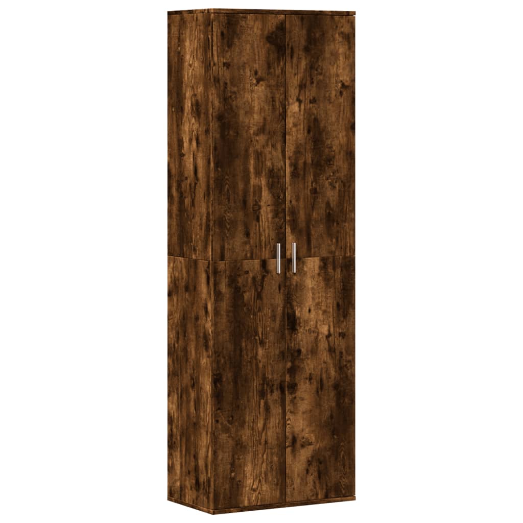 vidaXL Highboard Smoked Oak 60x35x180 cm Engineered Wood