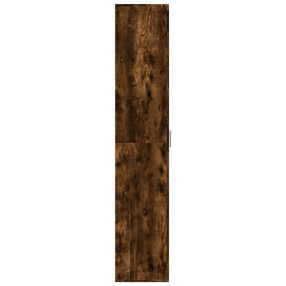 vidaXL Highboard Smoked Oak 60x35x180 cm Engineered Wood