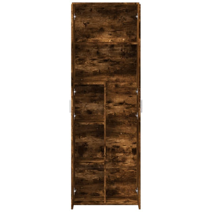 vidaXL Highboard Smoked Oak 60x35x180 cm Engineered Wood