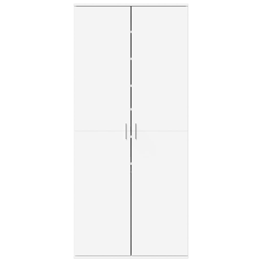 vidaXL Shoe Cabinet White 80x39x178 cm Engineered Wood