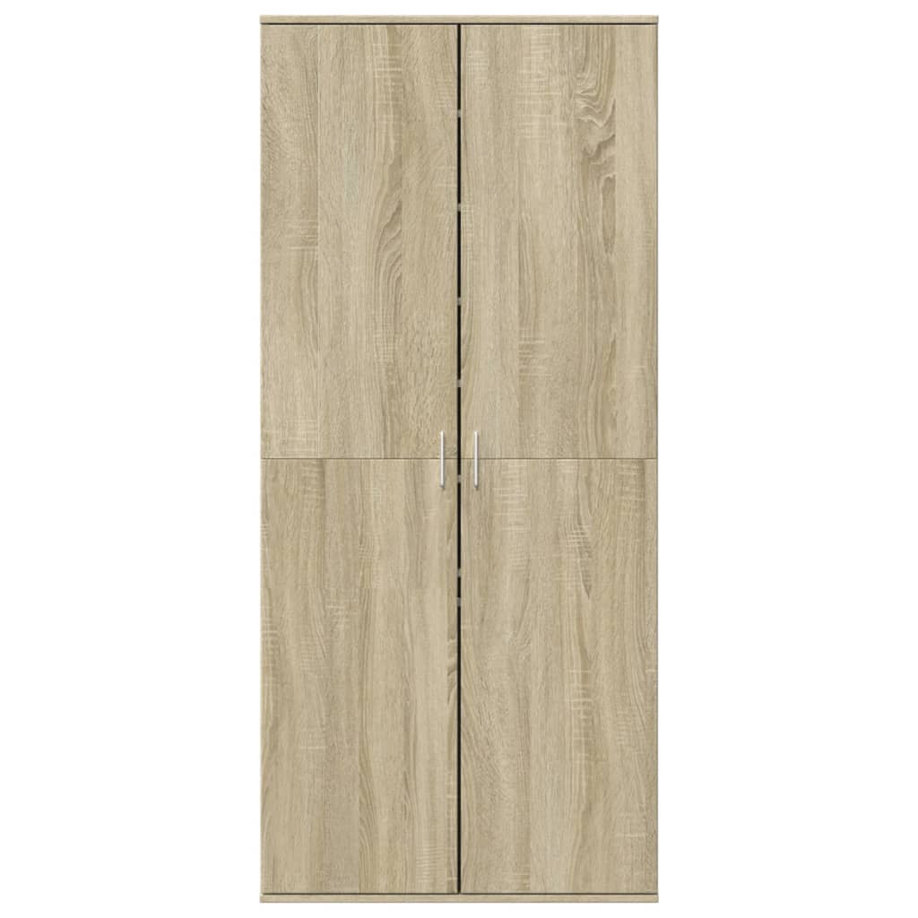 vidaXL Shoe Cabinet Sonoma Oak 80x39x178 cm Engineered Wood
