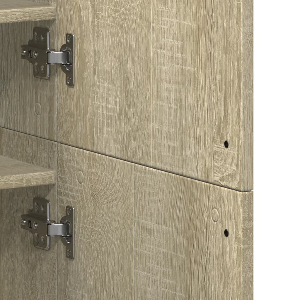 vidaXL Shoe Cabinet Sonoma Oak 80x39x178 cm Engineered Wood