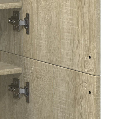 vidaXL Shoe Cabinet Sonoma Oak 80x39x178 cm Engineered Wood