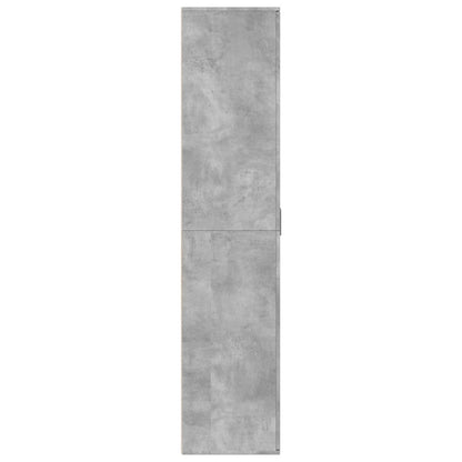vidaXL Shoe Cabinet Concrete Grey 80x39x178 cm Engineered Wood