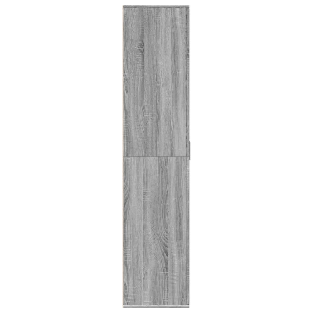 vidaXL Shoe Cabinet Grey Sonoma 80x39x178 cm Engineered Wood