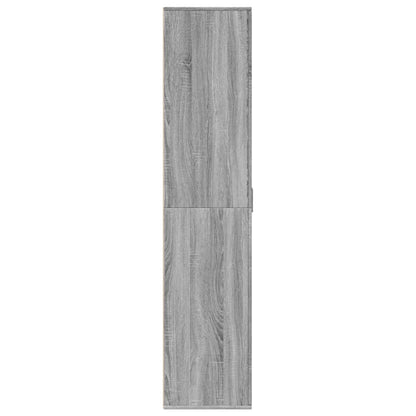 vidaXL Shoe Cabinet Grey Sonoma 80x39x178 cm Engineered Wood