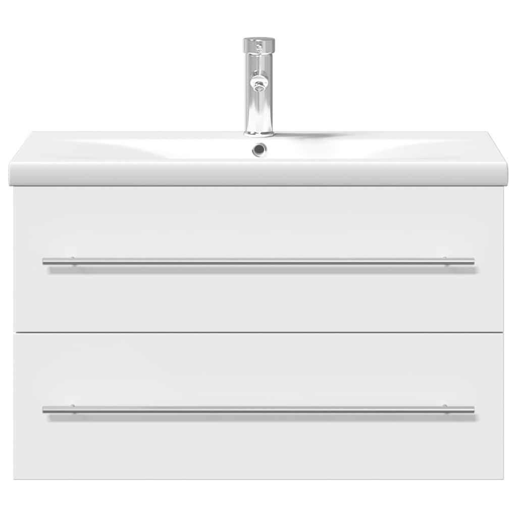 vidaXL Bathroom Sink Cabinet | White | Engineered wood | 80 x 38.5 x 48 cm