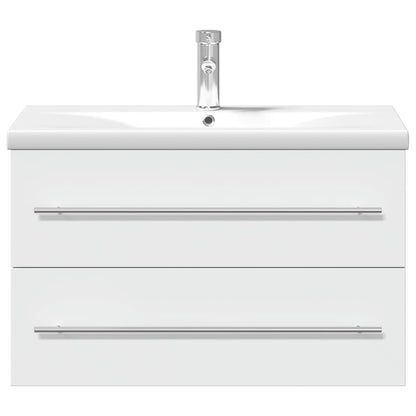 vidaXL Bathroom Sink Cabinet | White | Engineered wood | 80 x 38.5 x 48 cm