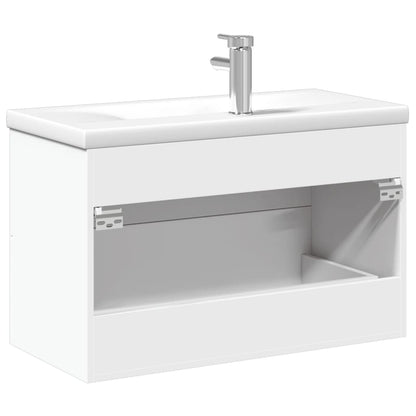 vidaXL Bathroom Sink Cabinet | White | Engineered wood | 80 x 38.5 x 48 cm