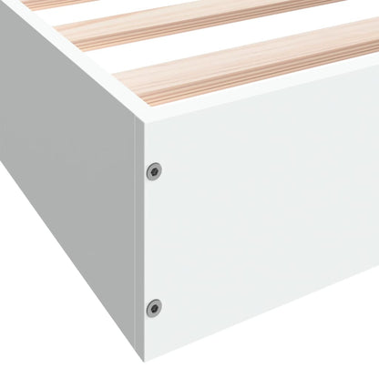 vidaXL Bed Frame without Mattress White 180x200 cm Engineered Wood