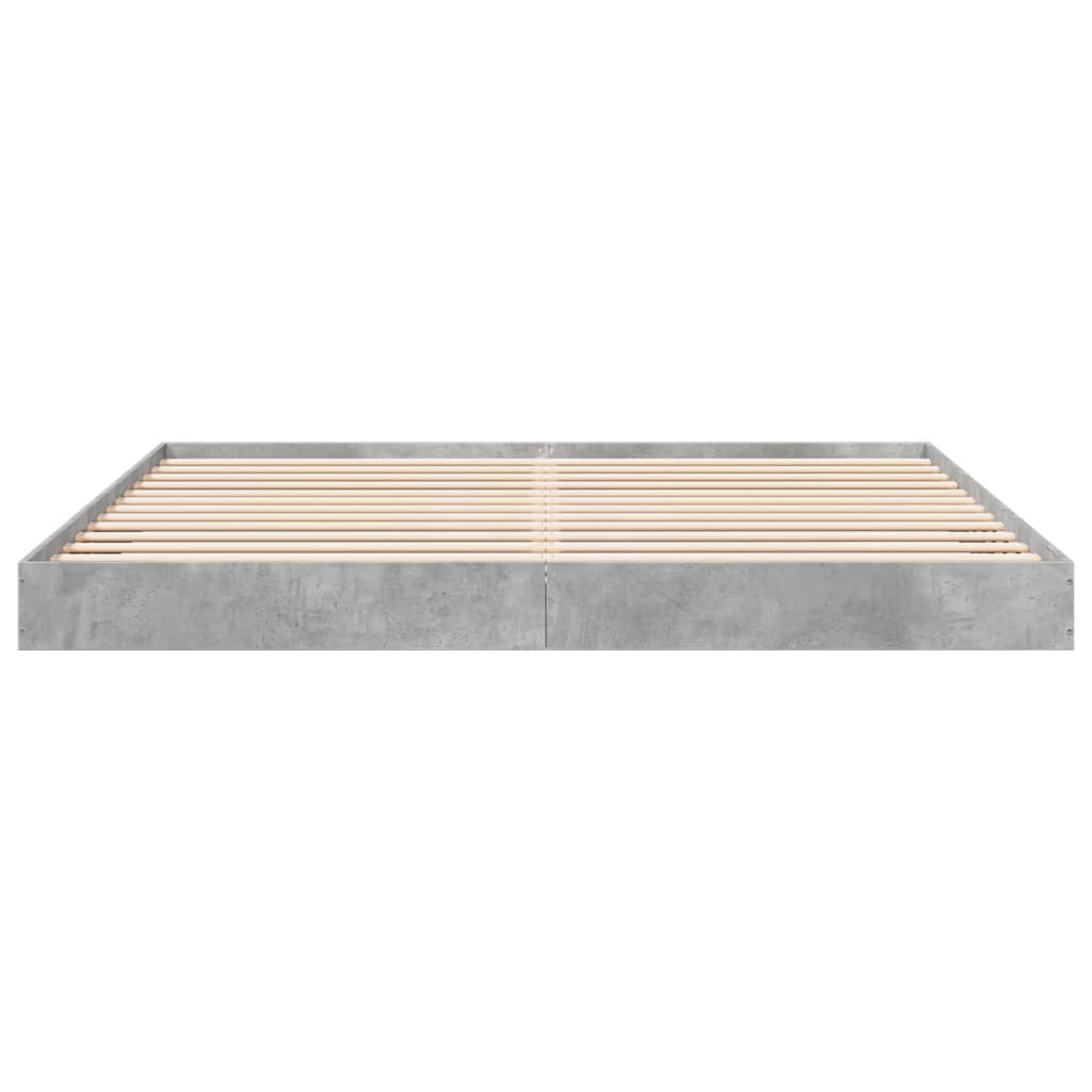 vidaXL Bed Frame without Mattress Concrete Grey 180x200 cm